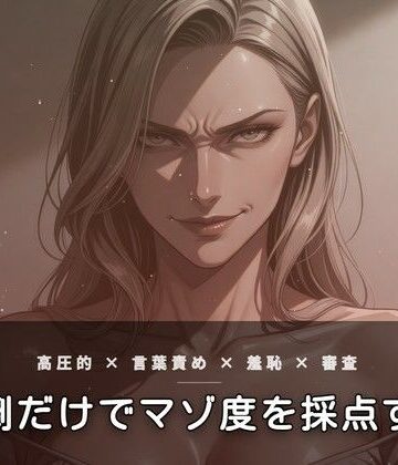 夜の息抜き❤裏メニュー合格審査 〜触れずに罵倒だけでマゾ度を採点する夕暮れの面接〜｜評価