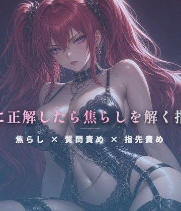 夜の息抜き❤質問に正解したら焦らしを解く指遊び｜評価