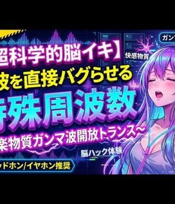 ヒメゴト❤【超科学的脳イキ】脳波を直接バグらせる特殊周波数〜快楽物質ガンマ波開放トランス〜｜評価