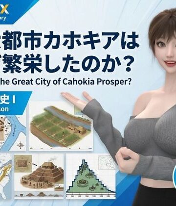 Libido-Labo❤パンチラガチャ★西陣郁奈（にしじんかな）強豪予備校『DOPUX（ドピュックス）』で大学受験生向け講座（世界史）を教える名物講師！（Vol.008:巨大都市カホキアはなぜ繁栄したのか？）｜評価