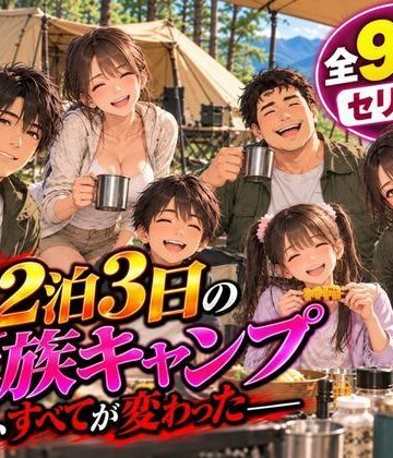 夜想アトリエ❤2泊3日の家族キャンプ旅行 前編 〜あの夜、すべてが変わった〜【AIコミック】｜評価