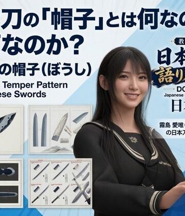 Ozone_Layer❤パンチラガチャ★霧島 愛唯（きりしま めい）『日本刀を語り尽くす』第1章-まず「日本刀とは何か」を知る（020-日本刀の「帽子」とは何なのか？）｜評価